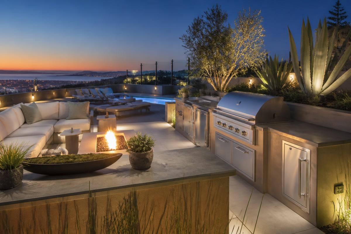 Coastal Entertaining Yard — Laguna Niguel